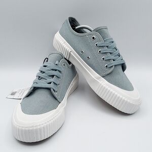 Guffy The Spicewood Grey Low Top Cap Toe Canvas Sneaker Shoes Women's US 8.5